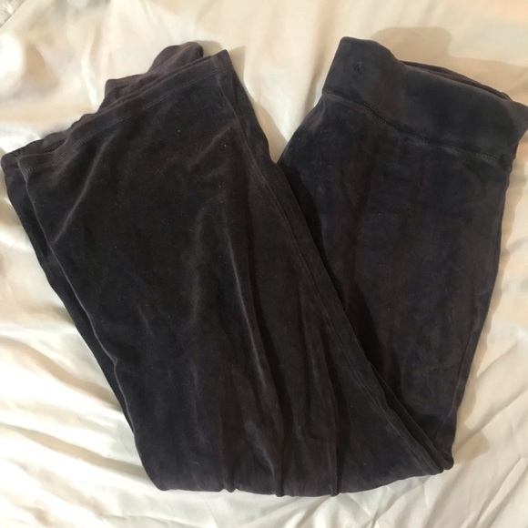 Preowned Black Velvet Pants